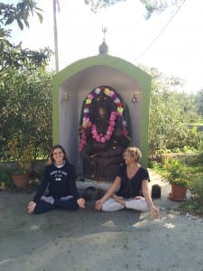 Io e Milena all'Ashram Bhole Baba