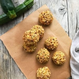 Ricetta Apericena Polpette Zucchine Menta e Nocciole