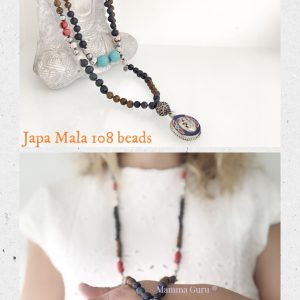 Japa Mala Meditazione Ganesha Pendente