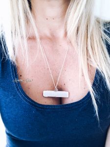 Collana in argento 925 con Selenite