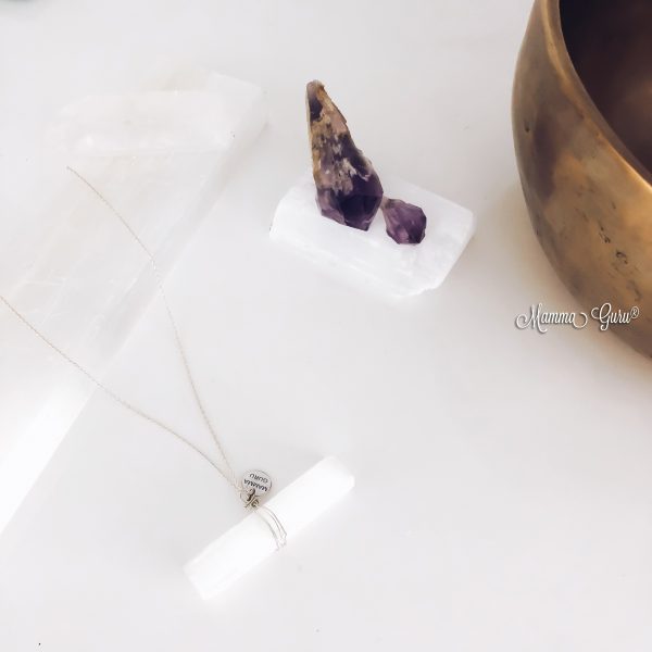 Collana in argento 925 con Selenite